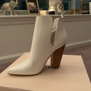 JustFab Old Town Cut Out Heeled Bootie